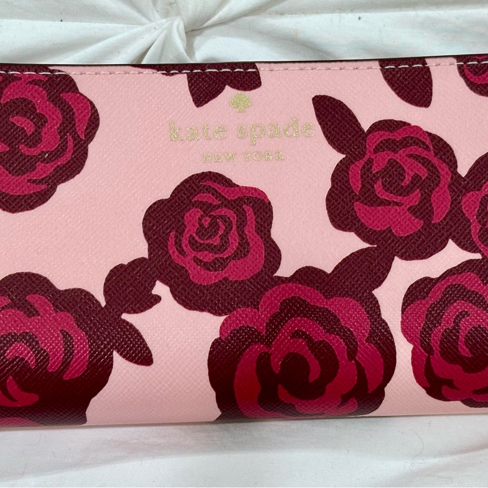 Kate Spade Pink Wallet with Floral Design